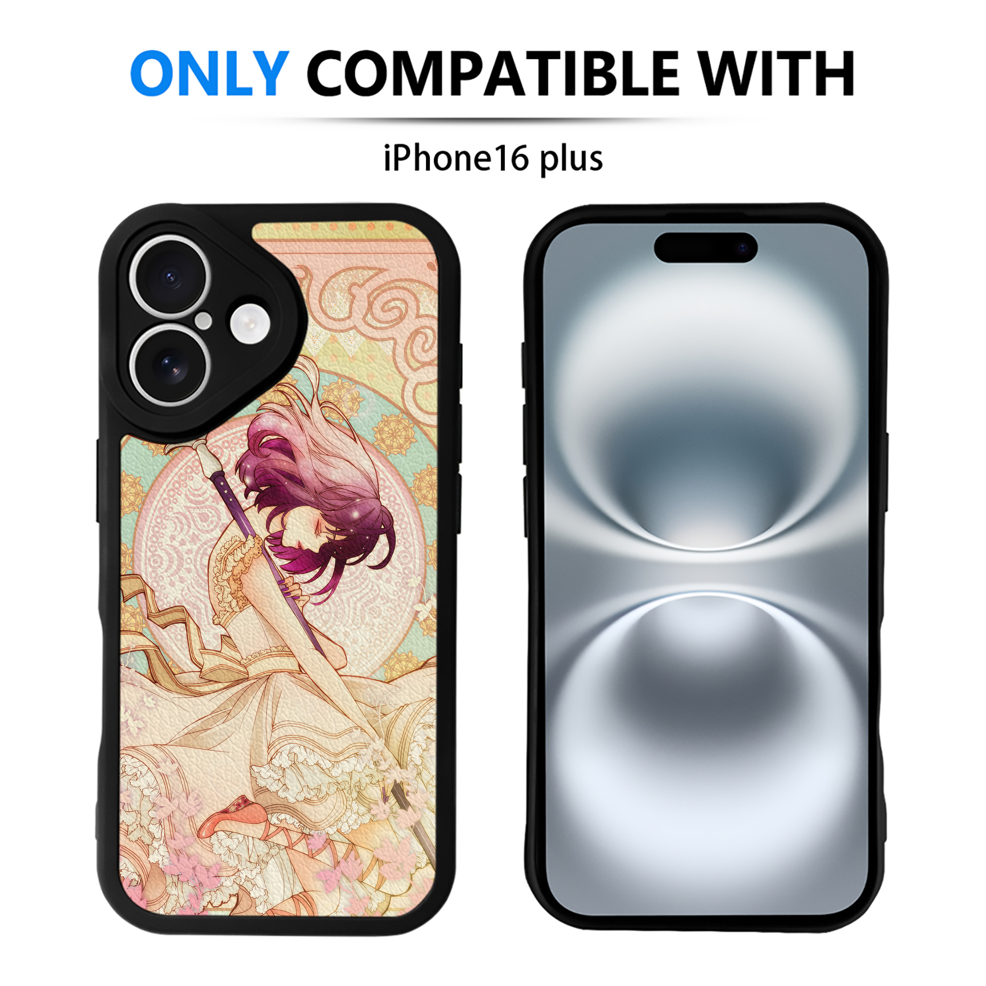 （画像用） 美少女戦士セーラームーン Sailor Moon 【iPhone 16シリーズ対応】シリコンスマホケース（レザー調） 材質：シリコン